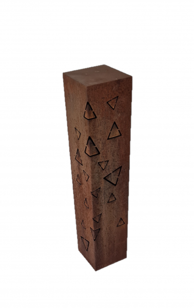 Edelrost Säule Geometrisch Dreieck