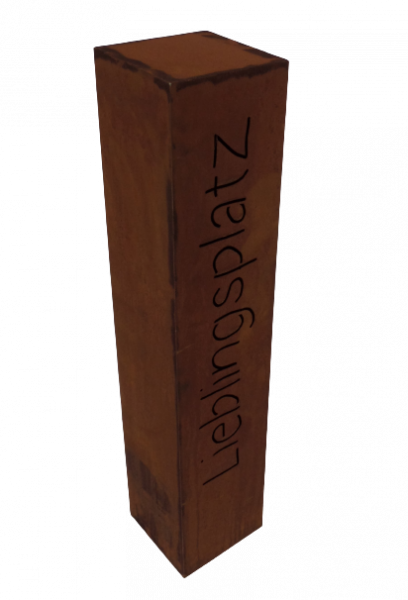 Edelrost Säule Lieblingsplatz