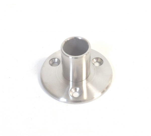 Edelstahl Bodenflansch für Rohr 42,4x2mm