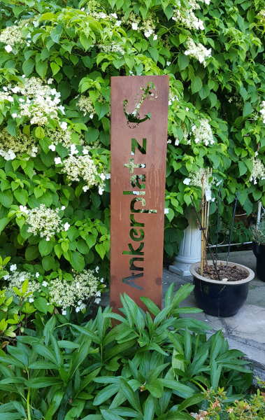 Gartenschild Ankerplatz
